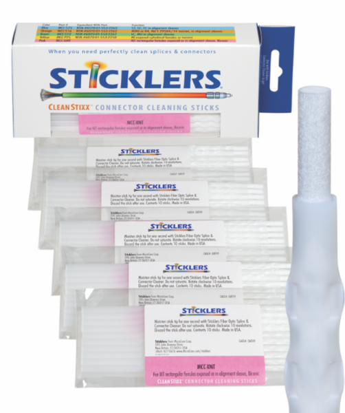 Cleaning stick for MPO connectors - XMT Cleanstixx